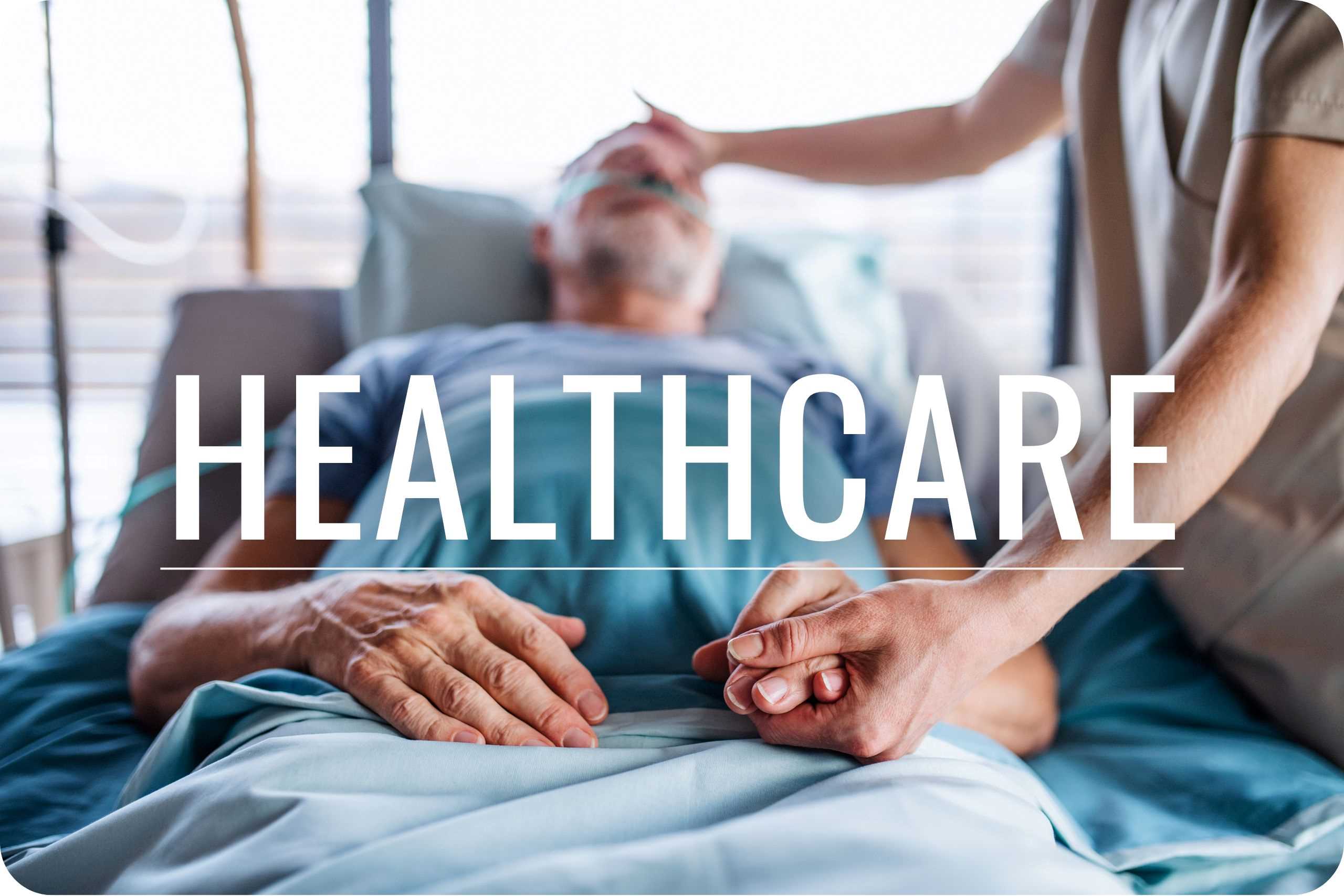 Healthcare A caregiver tending to their patient.