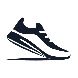 Running shoe icon.