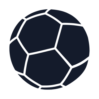 Dark blue Soccer icon.